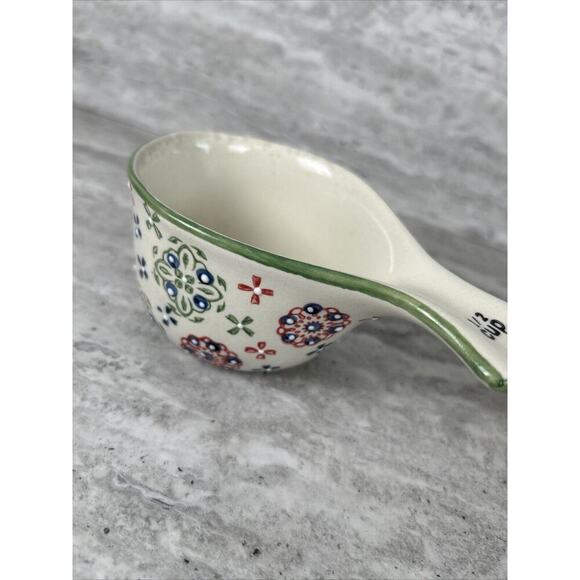 TWO Stoneware Measuring cups (1/2 cup, 1 cup) Pfaltzgraff Stoneware Floral - Picture 8 of 8